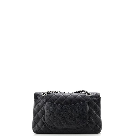 Chanel Classic Double Flap Bag Quilted Caviar Medium Black - Picture 4 of 8